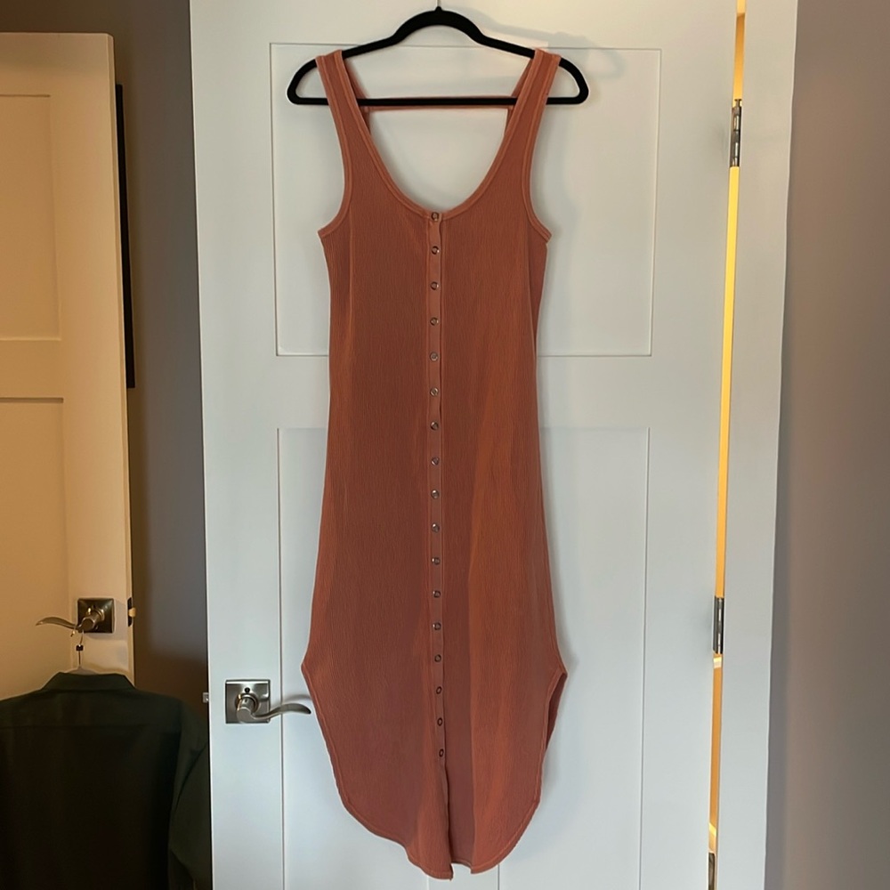 Daily practice coral maxi dress